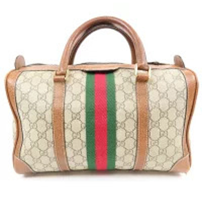 Gucci GG Sherry Boston bag handbag leather brown