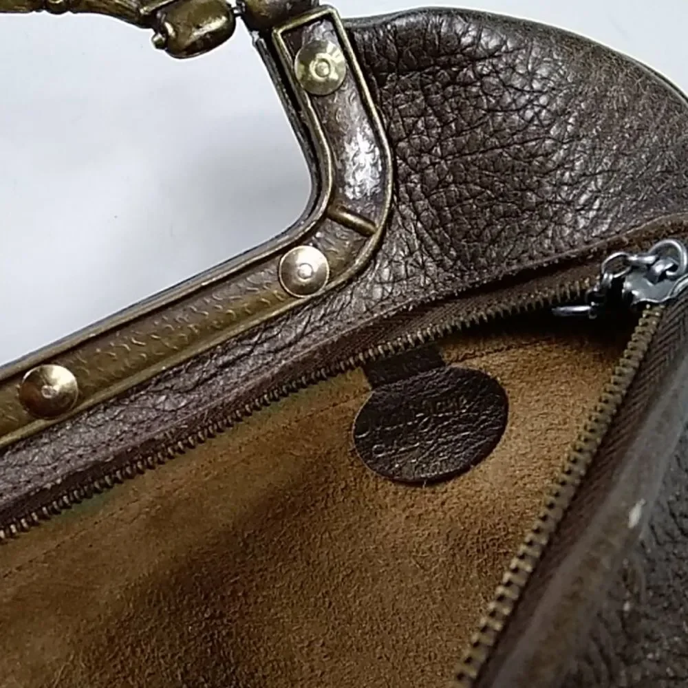 Vintage Rare Mary Jane Handbags Leather - Image 2